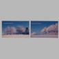 Christmas cards landscapes 6 pcs