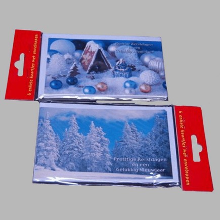 Christmas card snow house