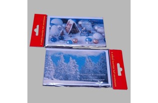 Christmas card snow house