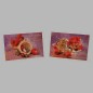 Christmas cards basket and instruments 10 pcs with envelop