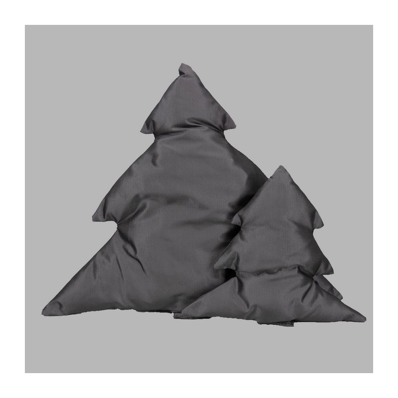 Christmas tree cushion Jolly Old Saint Nick color dark gray different heights