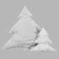 Christmas tree cushion O christmas tree color gray different heights