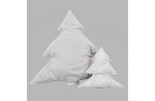 kerstboom kussen O christmas tree kleur grijs verschillende hoogtes