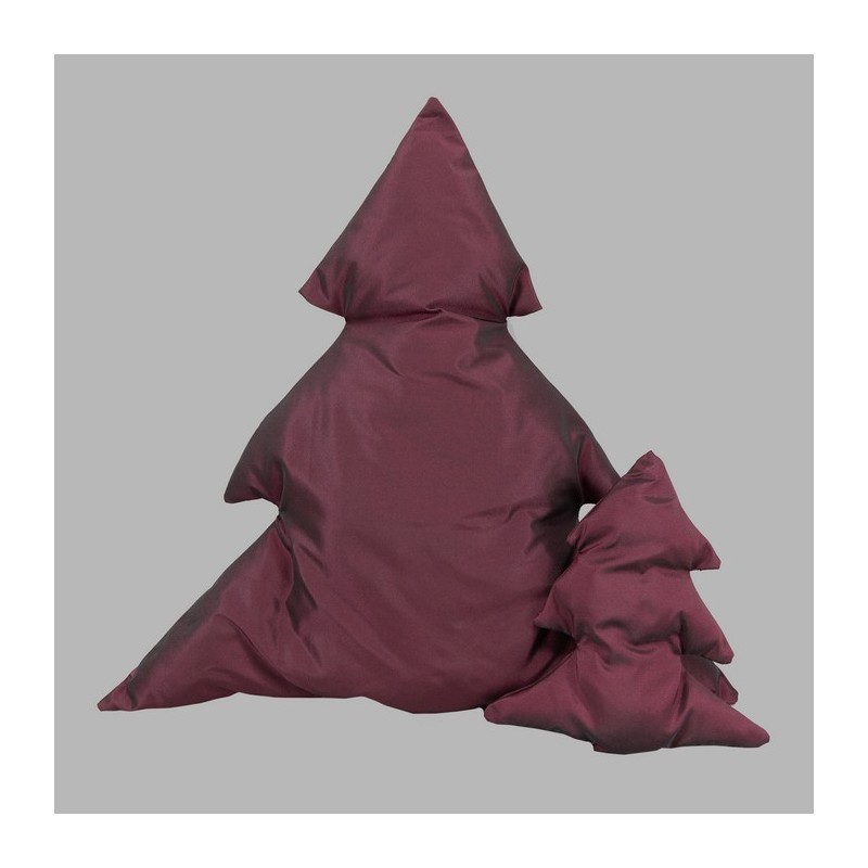 Trendy Christmas Tree Cushions - Bordeaux in Various Heights
