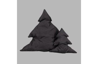 kerstboom kussen The Christmas sleigh ride kleur antraciet verschillende hoogtes