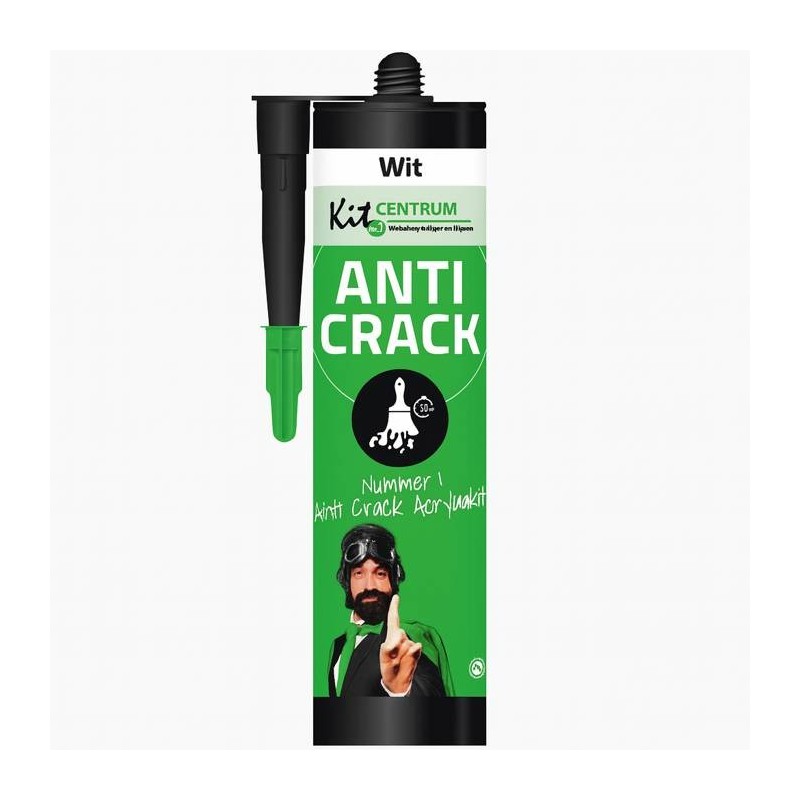 Mastic Acrylique Anti-Fissure Blanc – Recouvrable après 30 minutes