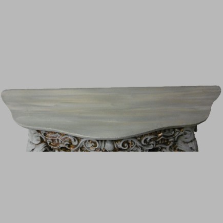 Georgian Green Console with Gold Leaf