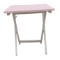 Folding table painted in Decoration Paint in shabby Pink and Snow White Folding table painted in Decoration Paint in shabby Pink and Snow White