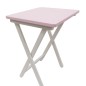 Klaptafel geschilderd in Decoration Paint in chabby Pink en Snow White