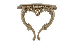 Console verte géorgienne avec feuille d'or