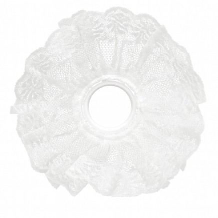 Bouquet Lace Collar Ø 21 cm – White