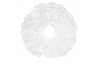 Bouquet holder of lace fabric color white 21 cm