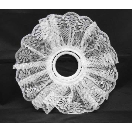 Bouquet Lace Collar Ø 21 cm – White