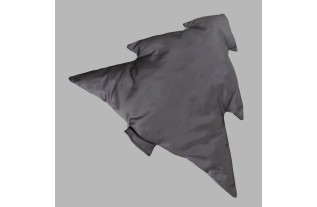 Coussin arbre de Noël Jolly Old Saint Nick couleur gris foncé différentes hauteurs