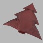 Christmas tree cushion We wish you a merry Christmas color brown red different heights