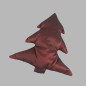 Christmas tree cushion We wish you a merry Christmas color brown red different heights
