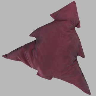 Trendy Christmas Tree Cushions - Bordeaux in Various Heights