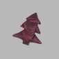 Trendy Christmas Tree Cushions - Bordeaux in Various Heights