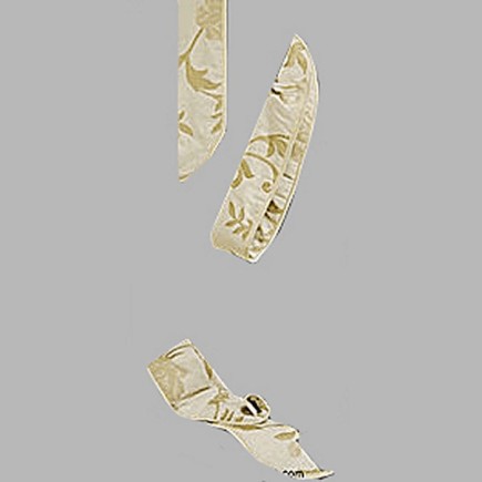 Curtain tie back with 2 colors