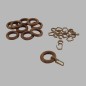 Curtain rings oak 10 pcs Curtain rings oak 10 pcs