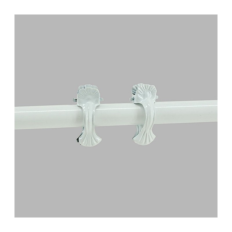 Clip for drapes white 35 mm 6 pieces Clip for drapes white 35 mm 6 pieces