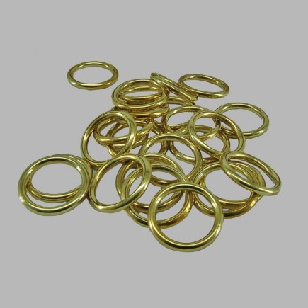 Embrasse ringen messing 15 x 20 mm 25 stks