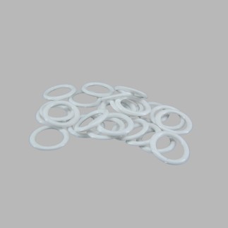 Plastic ringen wit 13 -18 mm 25 stks