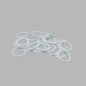 Plastic ringen wit 13 -18 mm 25 stks Plastic ringen wit 13 -18 mm 25 stks