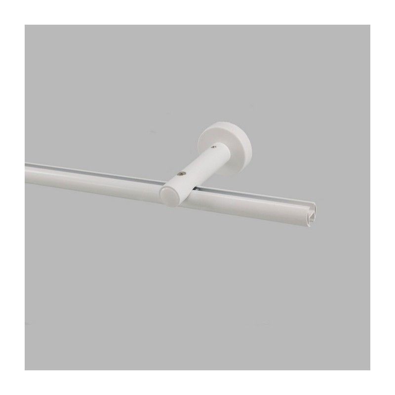 Supports tringle à rideaux canal 20-28 mm blanc longueur 8 cm par pièce Supports tringle à rideaux canal 20-28 mm blanc longueur 8 cm par pièce