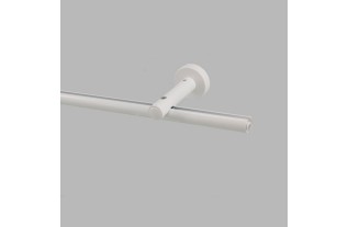 Supports tringle à rideaux canal 20-28 mm blanc longueur 8 cm par pièce