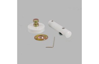 Brackets curtain track drapery rod with rail 20-28 mm white 8 cm per piece