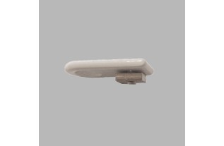 Support de plafond plat tringle à rideaux canal 20-28 mm couleur blanc 1 pièce