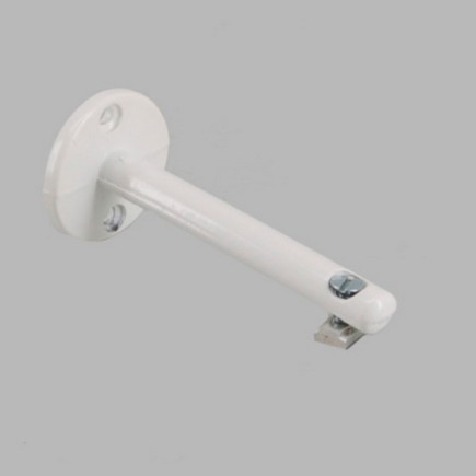 Brackets channel track drapery rod 20 mm white length 10 cm 1 piece