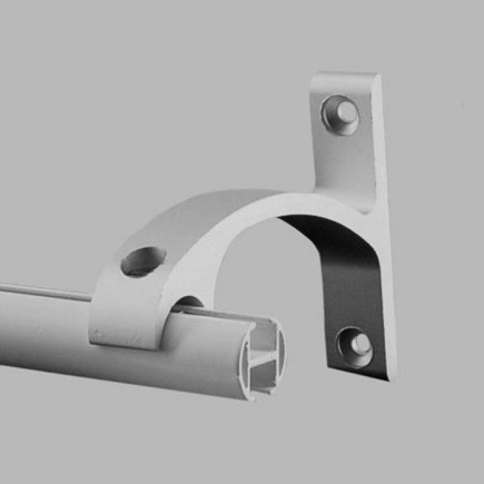 Wandsteun railroede 20 mm kleur aluminium per stuk