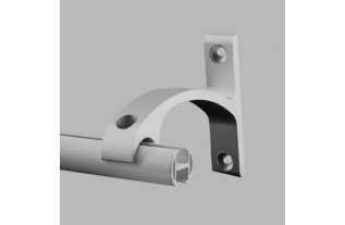 Wandsteun railroede 20 mm kleur aluminium per stuk