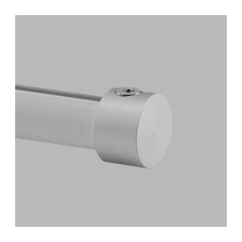 Embouts tringle à rideaux canal 20 mm couleur aluminium par pièce