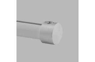 Eindknop railroede 20 mm kleur aluminium per stuk