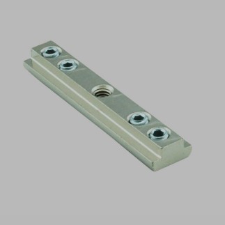 Connector for curtain track rod per piece