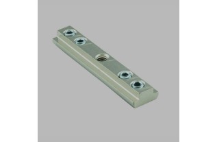 Connector for curtain track rod per piece