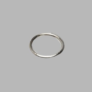 Embrasse ring 18 x 23 mm zilver per stuk