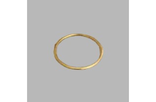 Embrasse ring 17 x 23 mm koper 10 stuks