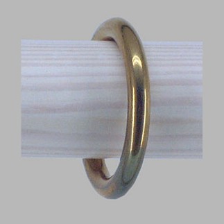 Curtain rod ring brass 32-40 mm 12 pcs