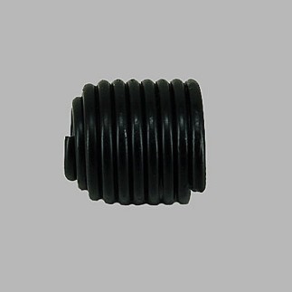Finial coil spring curtain rod 19 mm black L 3 cm 2 pcs
