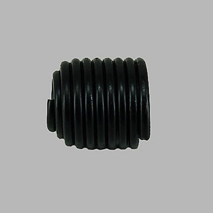 Finial coil spring curtain rod 19 mm black L 3 cm 2 pcs