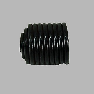 Embout design ressort noir anthracite tringle 19 mm L 3cm 2 pcs