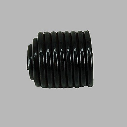 Finial coil spring black anthracite curtain rod 19mm L 3cm 2 pcs