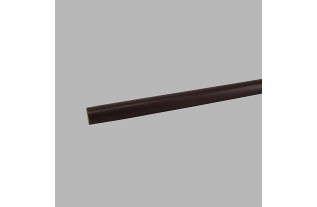 Wooden curtain rod 28 mm dark walnut wood length 120 cm