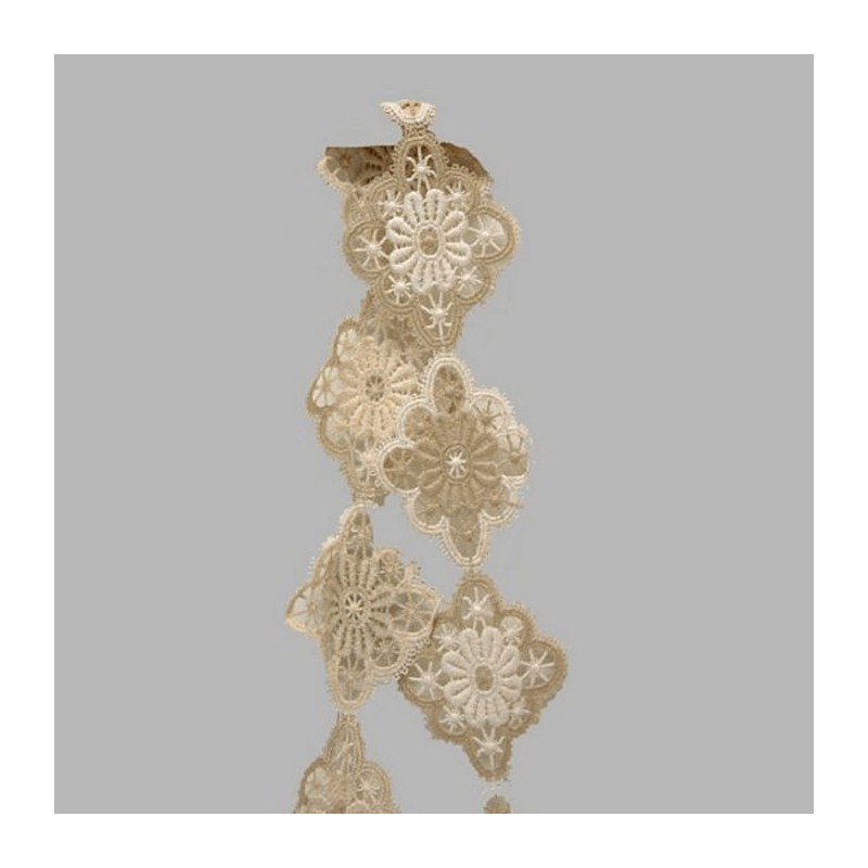 Lace ribbon color ecru and white width 90 mm Lace ribbon color ecru and white width 90 mm