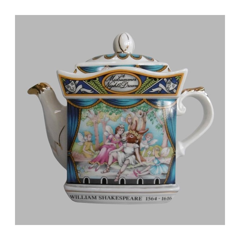 Unieke Vintage Theepot William Shakespeare's A Midsummer Night’s Dream Unieke Vintage Theepot William Shakespeare's A Midsummer Night’s Dream