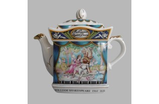 Unieke Vintage Theepot William Shakespeare's A Midsummer Night’s Dream